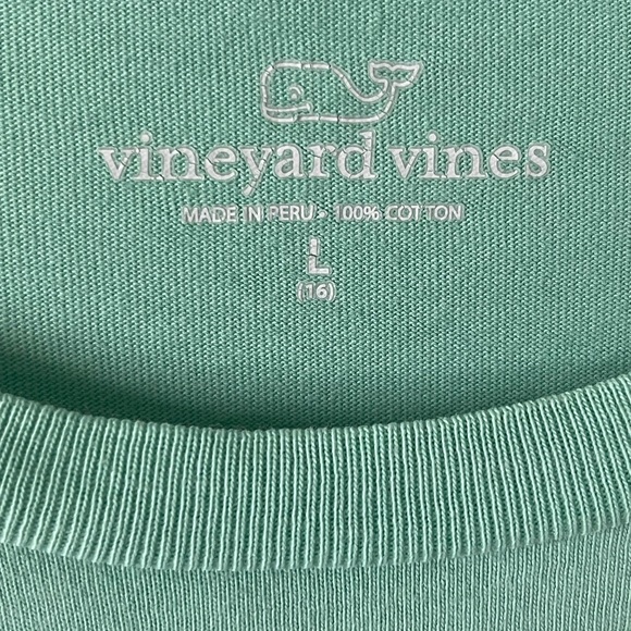 Boys Vineyard Vines Green Tee - Picture 4 of 5